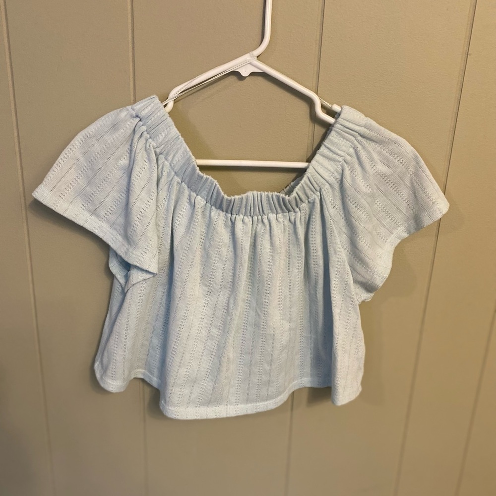 Off the shoulder crop top